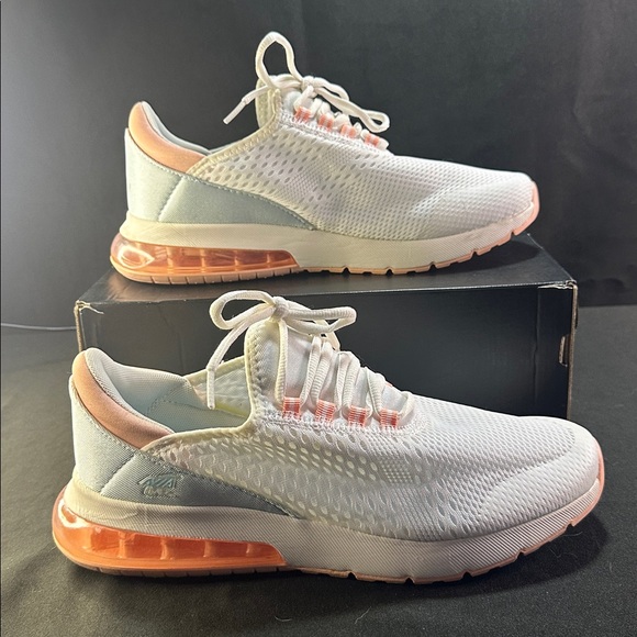 Women's White and Pink Avia o2 Air Memory Foam Athletic Shoes - Picture 2 of 6